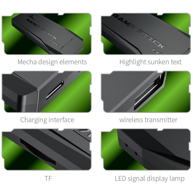 Video Game Sticks 4K M8 Console 64G Double Wireless Controller Game Stick 10000 games 32GB Retro games For PS1 GBA Dropshipping