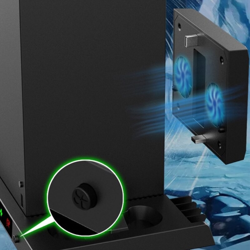 Game Controller Charger Bracket for Series-X Charging Stand Docking Base Station with Earphone Vertical Stand Drop Shipping