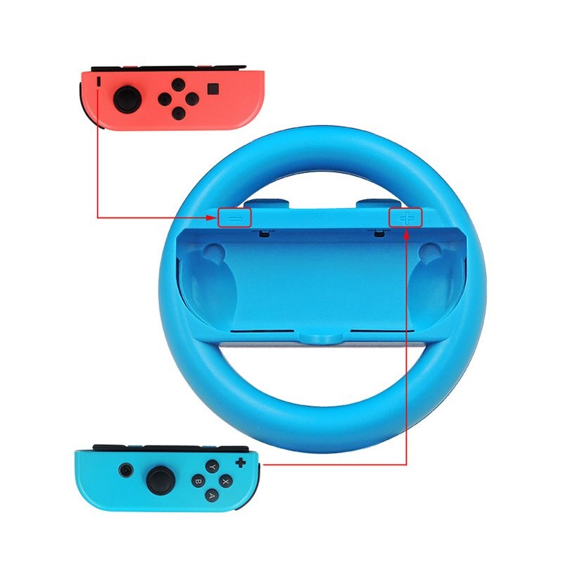 2Pcs Joy-Con Wheel for Nintendo Switch Racing Game Wheel Controller NS Joy-Con Grip Cart Holder