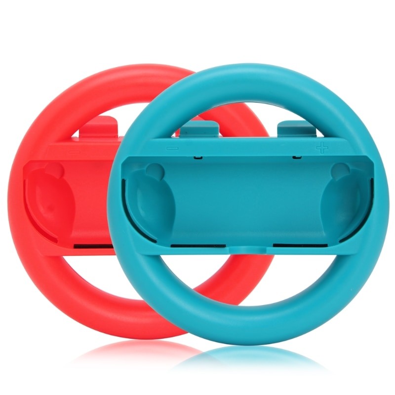 2Pcs Left&amp;Right Game Steering Wheel Controller Handle Holder Grip For Nintendo Switch OLED JoyCon Controller Gamepad Accessories