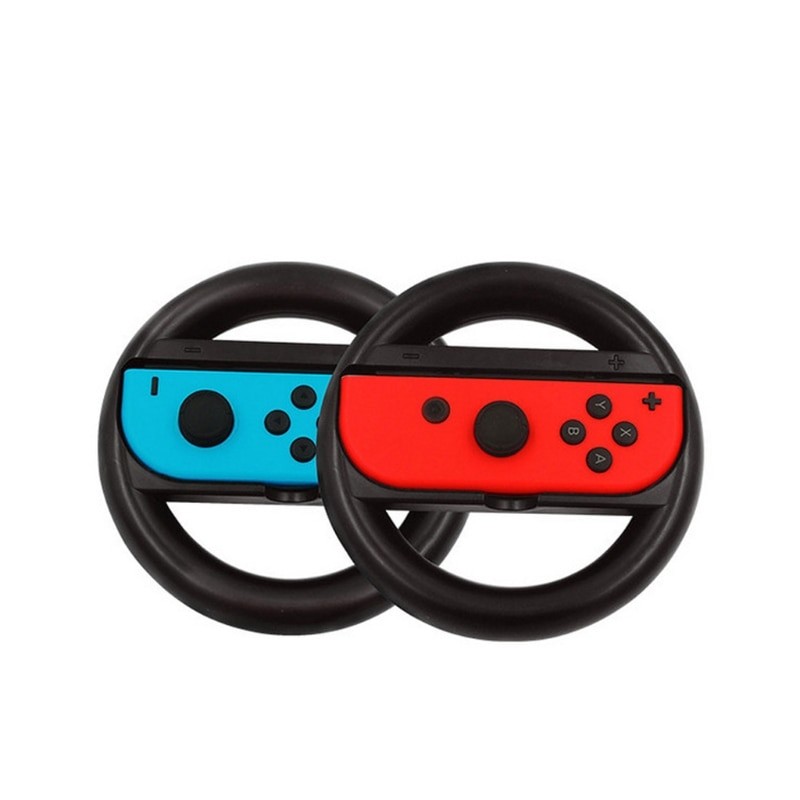 2Pcs Left&amp;Right Game Steering Wheel Controller Handle Holder Grip For Nintendo Switch OLED JoyCon Controller Gamepad Accessories