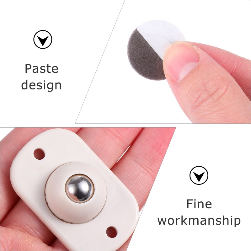 Wheels Caster Furniture Wheel Adhesive Storage Self Casters Box Sticky Case Moving Mini Pulley Heavy Swivel Tool Dolly Roller