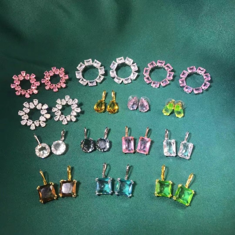 Swa GEMA 2023 New Fine Jewelry Sets Bracelet Earring Necklace Charms Millenia Big Circle Geometric Christmas Gift for Women