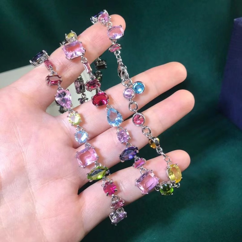 Swa GEMA 2023 New Fine Jewelry Sets Bracelet Earring Necklace Charms Millenia Big Circle Geometric Christmas Gift for Women