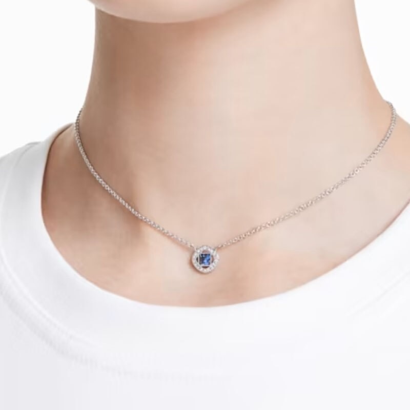 Original Swa 2023 Trendy Fine Lady Charms Jewelrys Sets ANGELIC NECKLACE Crystal Bracelet Earrings Romantic Jewelrys For Women