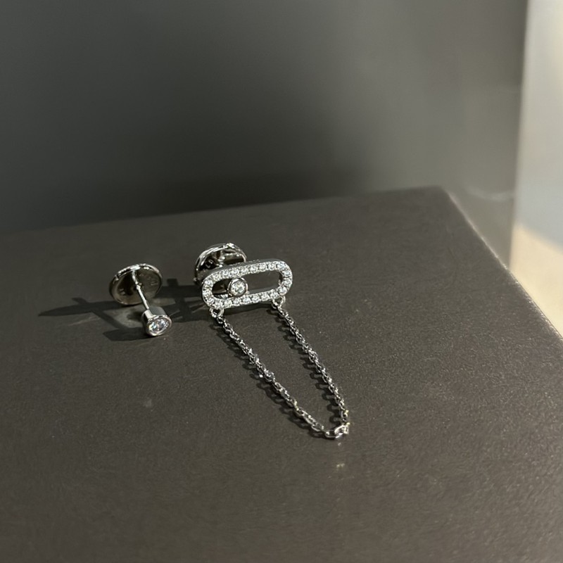 Classic French Luxury Brand S925 Sterling Silver Earrings For Women. Couple Engagement Jewelry New Year Gift