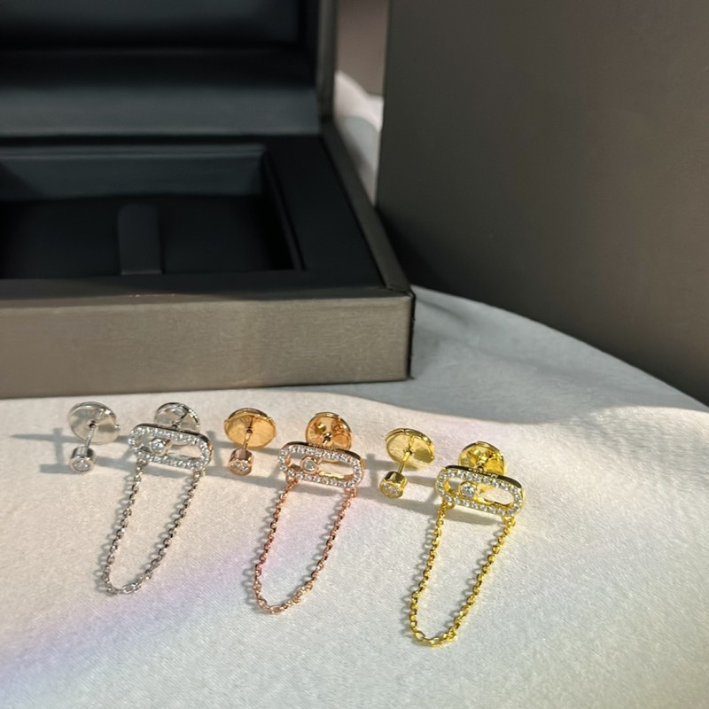 100%925 sterling silver French style ladies earrings. Classic symbol 1:1. Fashion engagement wedding gift