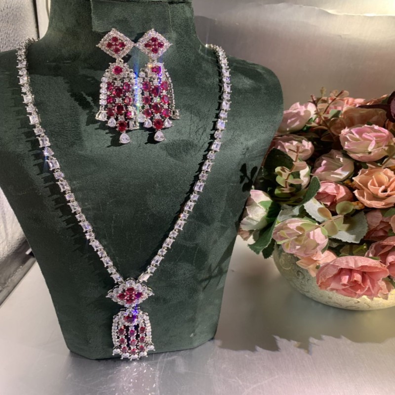 janekelly  African 2pcs Bridal Zirconia Jewelry Sets For Women jewelry sets &amp; more Dubai Nigeria CZ Crystal Wedding Jewelry Sets