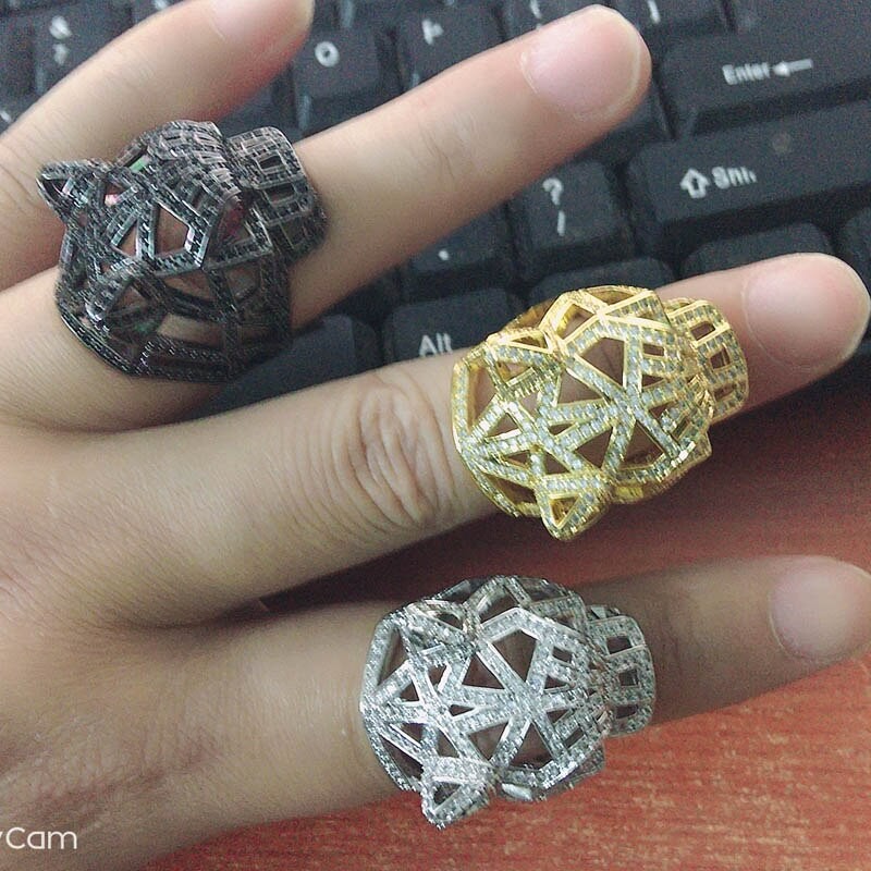 Zlxgirl jewelry Gold leopard shape animal rings for men's wedding jewelry Dubai gold color men finger rings gifts anel aneis