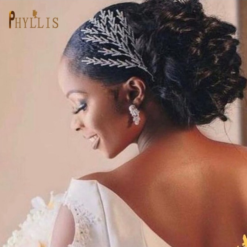 A254 Silver Gold Bride Headband Rhinestone Hair Jewelry for Women Tiaras Luxury Crystal Wedding Crown Diamond Bridal Headwear