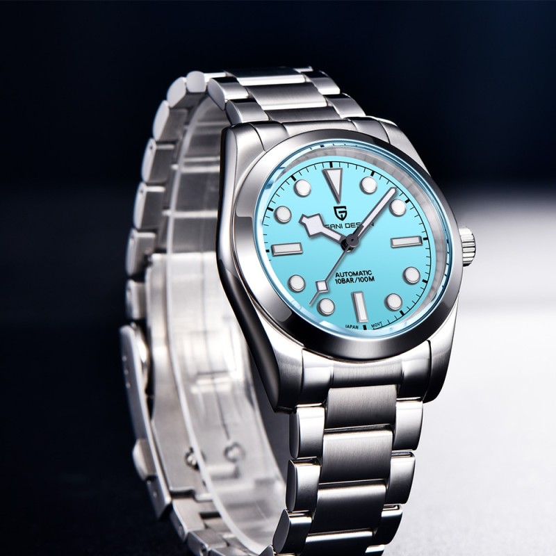 New PAGANI DESIGN 36MM Snowflake Pointer Mechanical Men Wristwatches Luxury Sapphire Glass NH35 Movement Automatic Watch for Men