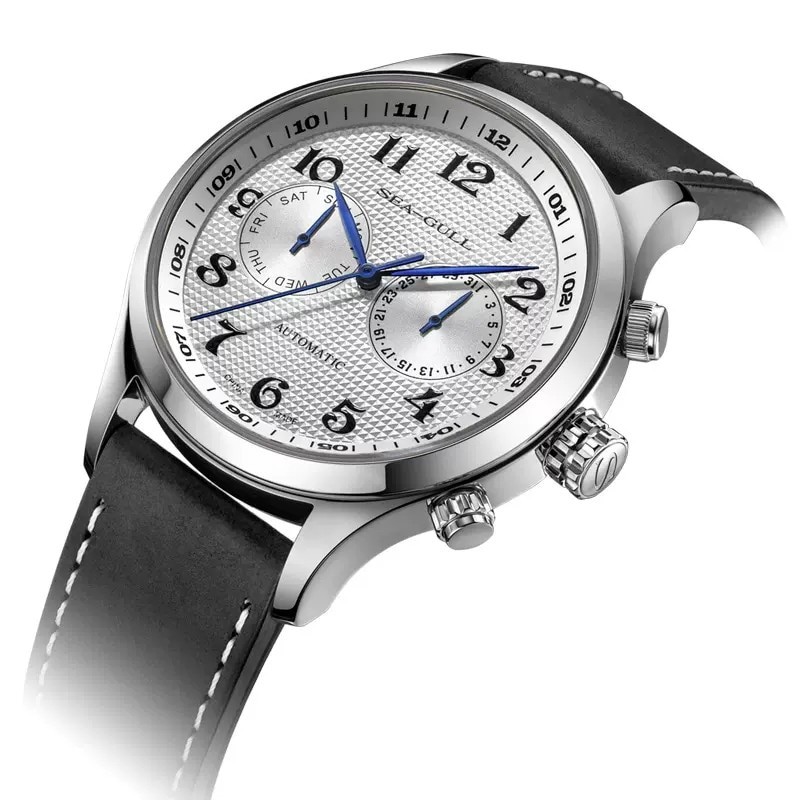 2021 Seagull Men's Watch Business Casual Waterproof Belt Men's Multifunctional Automatic Mechanical Watch 6063 Master Series