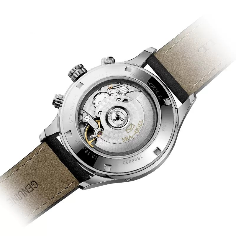 2021 Seagull Men's Watch Business Casual Waterproof Belt Men's Multifunctional Automatic Mechanical Watch 6063 Master Series