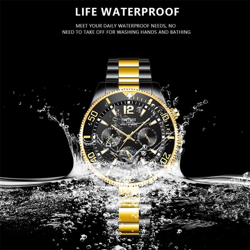 Fashion Men's Watches for Men Sport Waterproof Stainless Steel Quartz Watch Luxury Man Business Luminous Clock relogio masculino