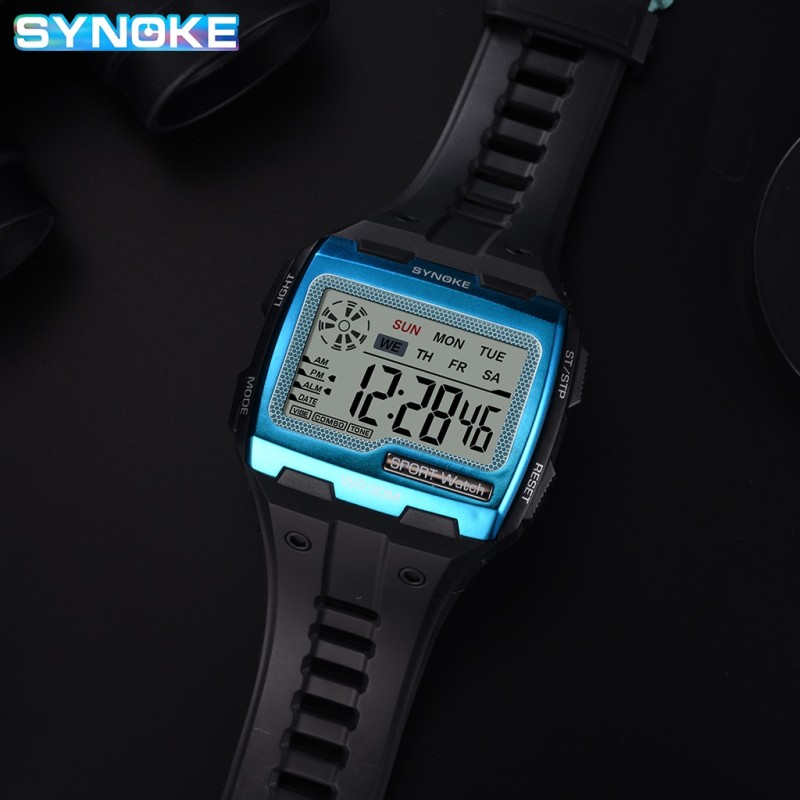 Big Numbers Easy to Read 3ATM Water Resistant Men Digital Watch Outdoor Sport