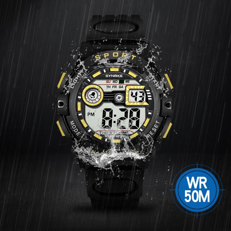 Brand Black Digital Watch for Men Women Sports Waterproof Outdoor Chronograph Hand Clock Infantry Shock Student Wristwatch