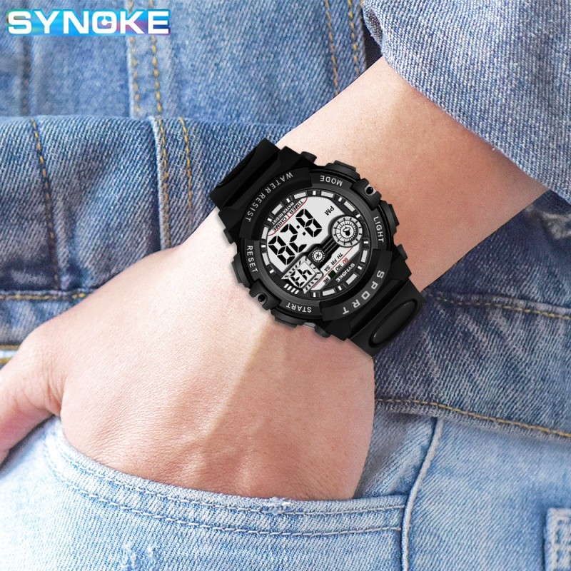 Brand Black Digital Watch for Men Women Sports Waterproof Outdoor Chronograph Hand Clock Infantry Shock Student Wristwatch