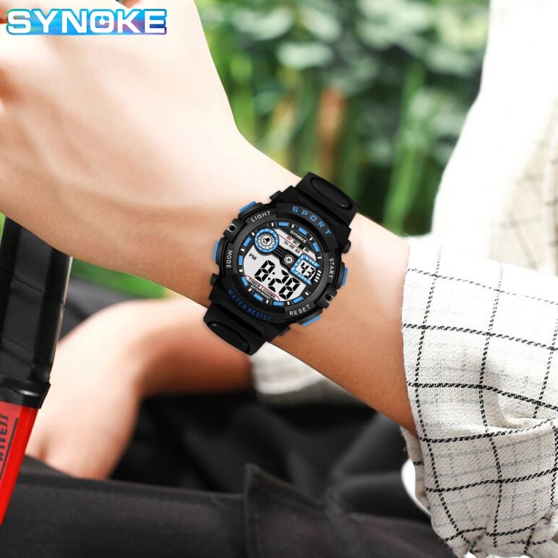 Brand Black Digital Watch for Men Women Sports Waterproof Outdoor Chronograph Hand Clock Infantry Shock Student Wristwatch