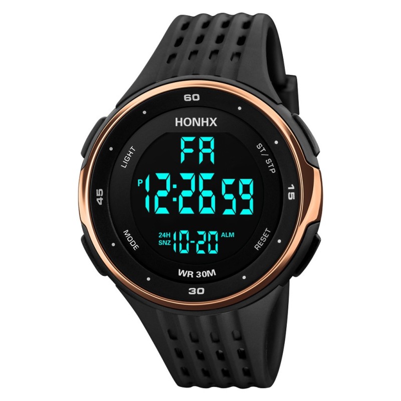Outdoor Sport Watch 100M Waterproof Digital Watch Men Fashion Led Light Stopwatch Wrist Watch Men's Clock Reloj Hombre