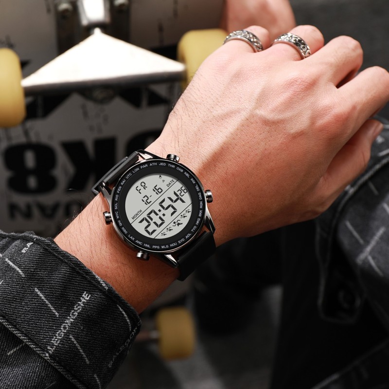 Waterproof Watches Man Digital Watch SYNOKE Brand Big Numbers Easy To Read Ultra-thin Men Military Watch relogio masculino