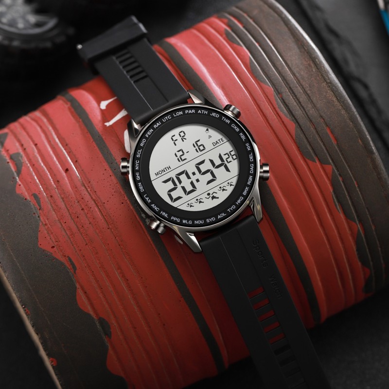 Waterproof Watches Man Digital Watch SYNOKE Brand Big Numbers Easy To Read Ultra-thin Men Military Watch relogio masculino