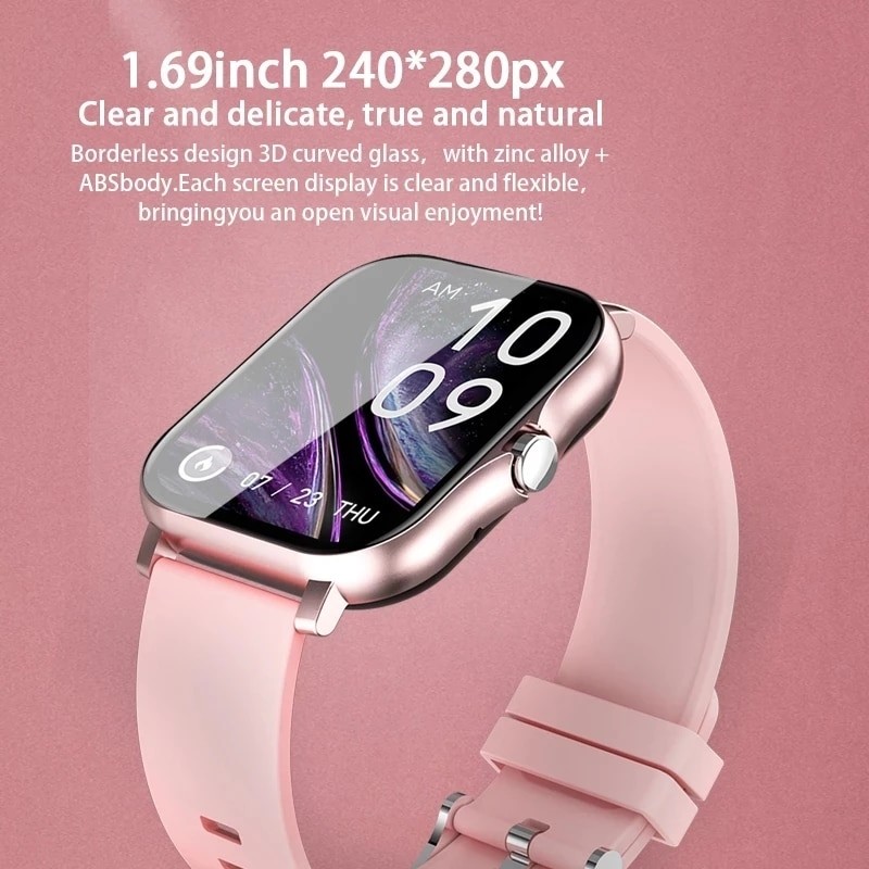 2023 New Smart Watch Women Fashion Bluetooth Call Watch Fitness Tracker Waterproof Sports Ladies Men Smartwatch For Android IOS
