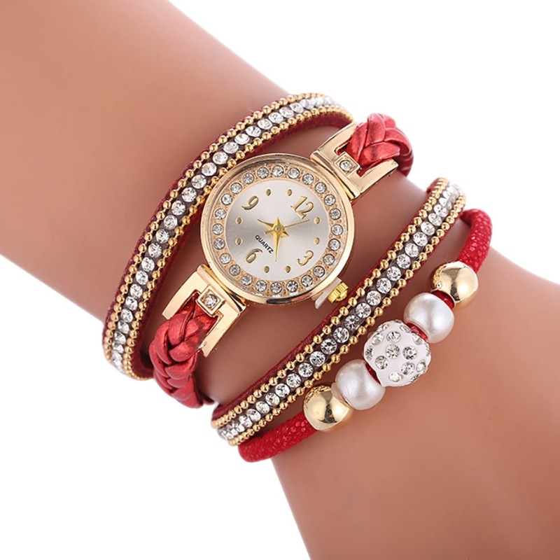 Fashion Relogio Bracelet Watches Women Wrap Around Bracelet Fashion Dress Ladies Womans Wrist Watch Relojes Mujer Clock for Gift