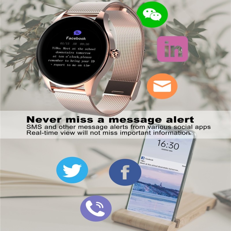 2023 Bluetooth Call Women Smart Watch Men Full Touch Fitness GPS Track Waterproof Men Smartwatch Lady For Xiaomi Android IOS
