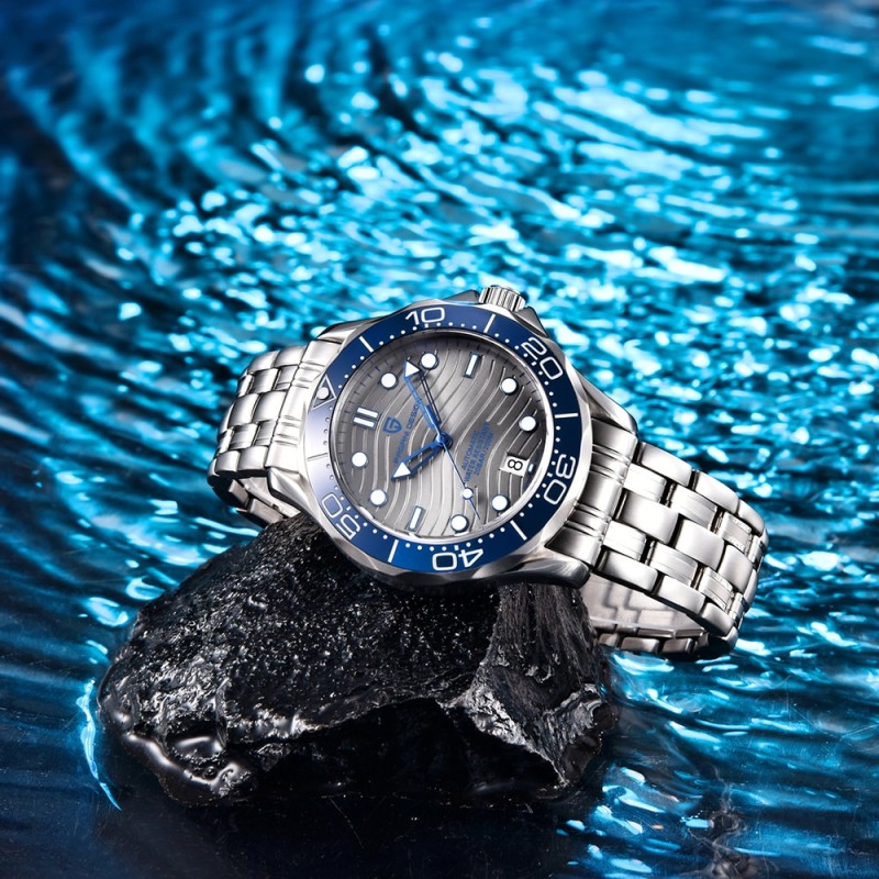 PAGANI DESIGN Men's Mechanical Watches  Automatic Watch For Men NH35 Sapphire crystal 200M Stainless steel Dive wristwatch clock