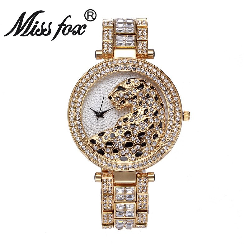 Miss Fox Top Brand Wristwatch Modern Fashion Women Quartz Watches Stainless Steel Belt Ladies Clock Beauty Bracelet Montre Femme