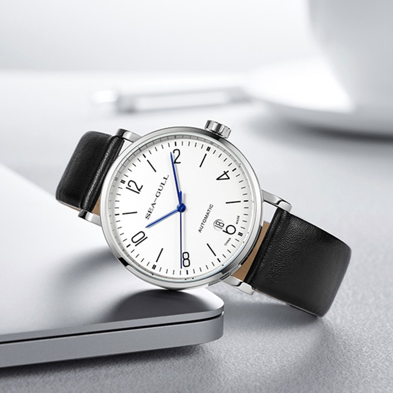 2022 Seagull Men's Automatic Mechanical Watch Official Authentic Bauhaus Business Casual Mechanical Wristwatch 819.17.6091