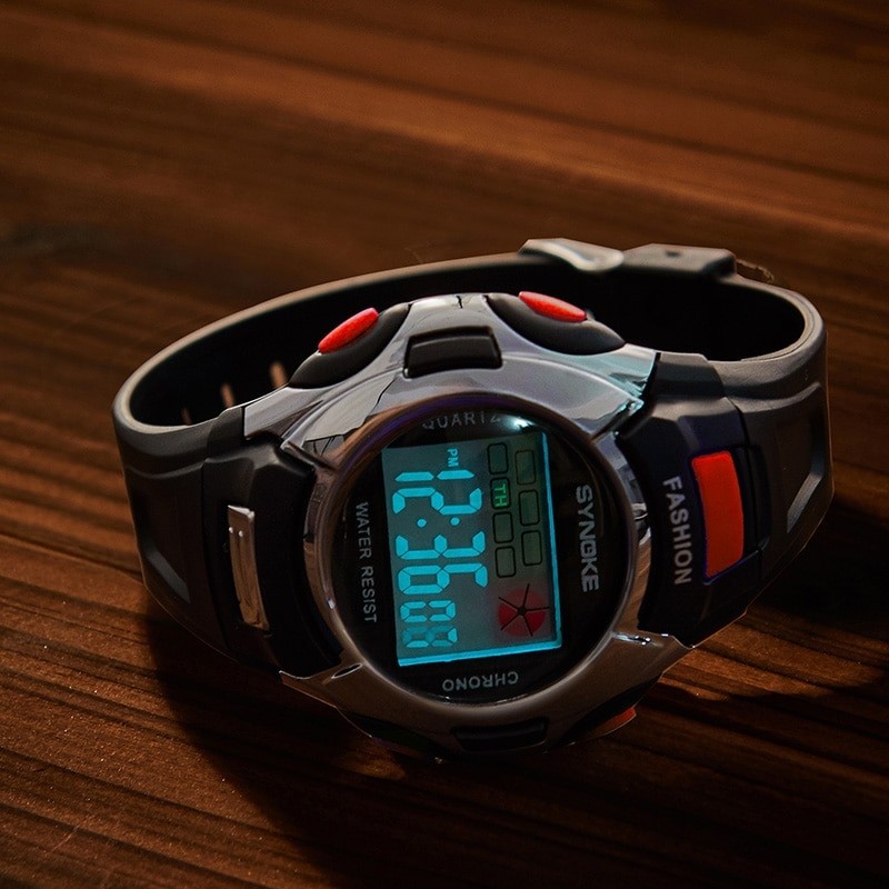 Student Fashion Electronic Watch Alarm Colorful Luminous Multi-Functional Sports Boys Girls Primary School Students Watch in Sto