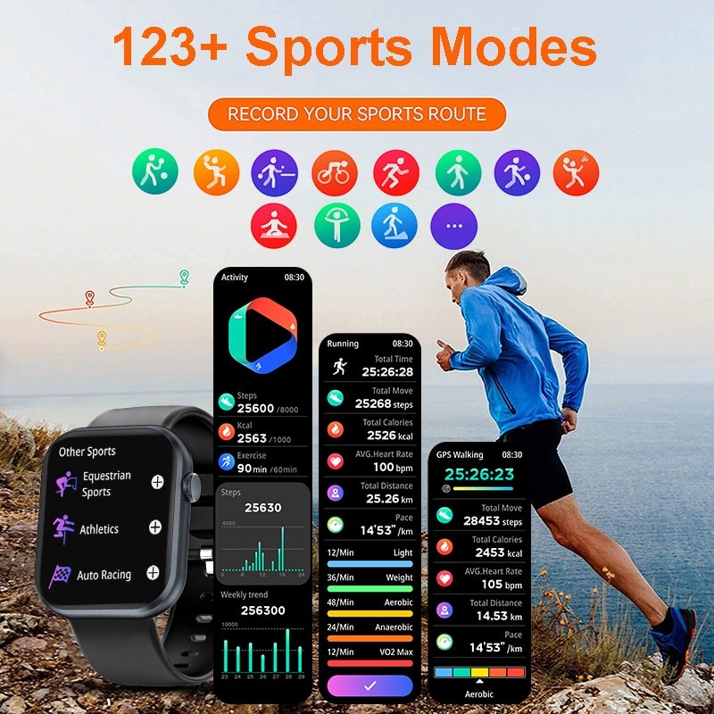 New Digital Watch Women Men Sport Watches Electronic LED Ladies Wrist Watch For Women Clock Full Touch Female Fitness Wristwatch