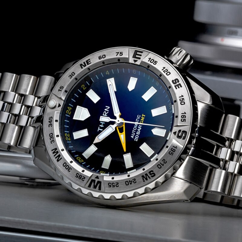 THORN Fashion Mechanical Watch Land Overlord Men Diver Watches Sport Automatic Mechanical Wristwatch HZ6460 Chronograph Movement