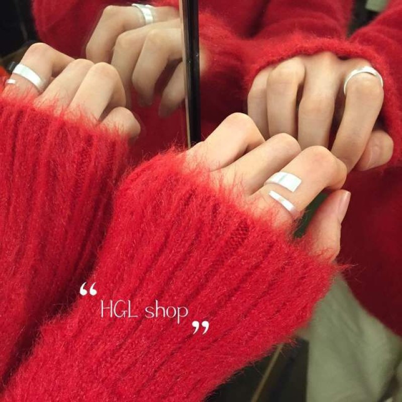 Fashion 925 Sterling Silver Large Rings For Women Girls Rings Joyas De Plata Bohemian Jewelry Wholesale