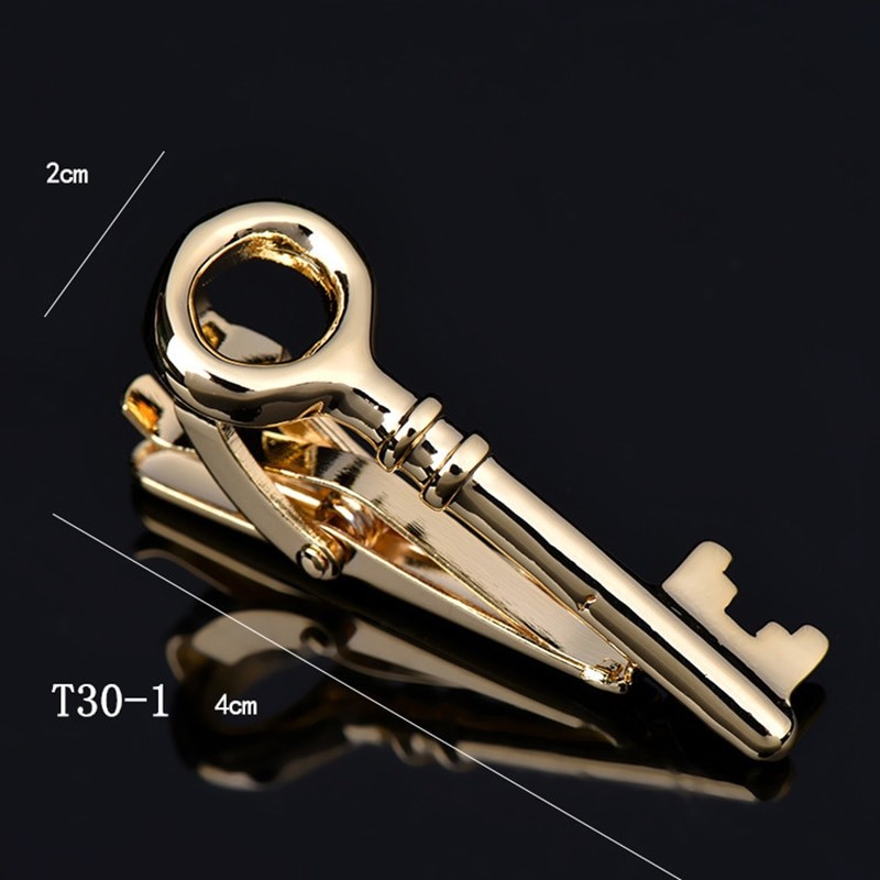 French Tie Clips Men Shirts Suit Necktie Bars Gold Metal Feather Wing Business Formal Ties Buckle Glasses Shape Collar Clip Gold