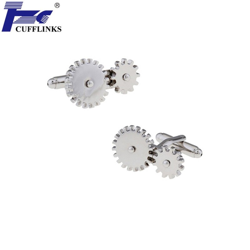 TZG Toothed Wheel Men Cufflinks Fashion Cuff Links 2 Pairs Free Shipping