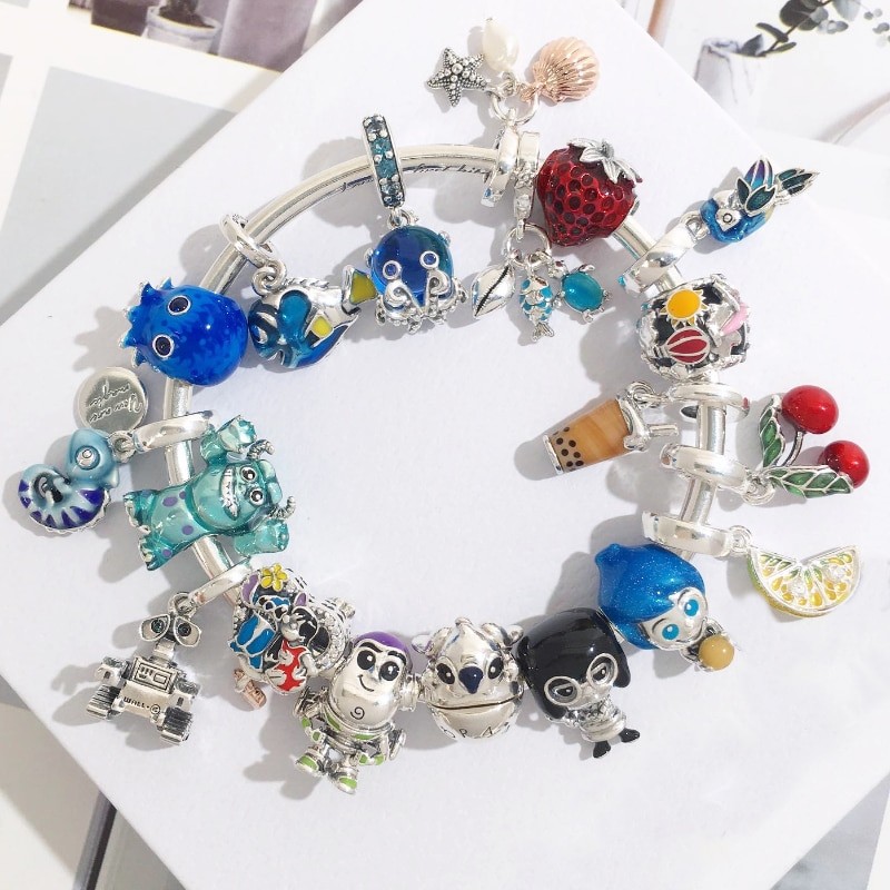 Disney marvel 925 silver charms beads fits pandora charm 925 original bracelet women avengers pendant charm bead jewelry hot new