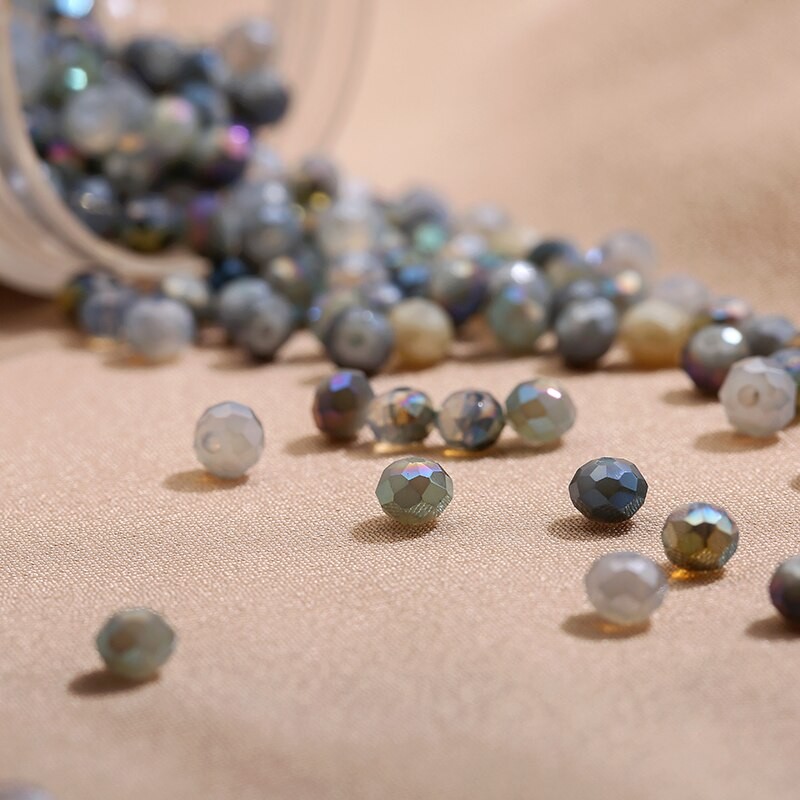 2x3mm/ 3x4mm /4x6mm Mixed Color Crystal Glass Roundelle Faceted Beads for Jewelry Making Jewelry Diy Beading