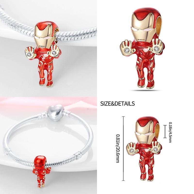 Marvel 2023 New galaxy Disney 925 Sterling Silver Charm Fits Original Pandora Bracelet Pendant Necklace Charms Beads jewelry