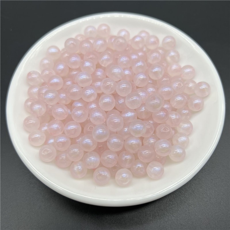 6mm 8mm 10mm Acrylic Spacer Beads Mermaid Round Shape Beads For Jewelry Making DIY Charms Bracelets Necklac Accessories
