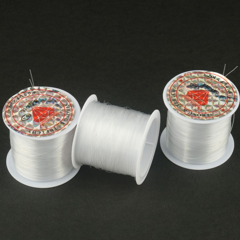 100-20meter 0.2-0.6mm Transparent Non-Stretch Strong Fish Line Beading Crystal Rope Nylon Wire String For Jewelry Making Finding