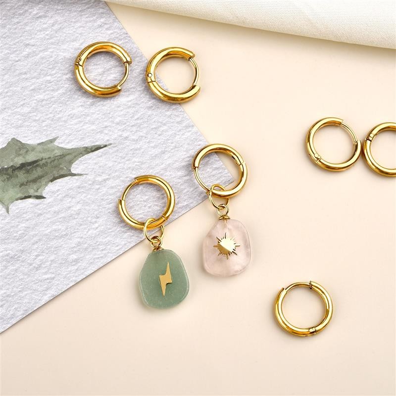 10pcs Stainless Steel Small Hoops Earring Piercing Ear Cartilage 8-20mm Women Men Stainles Steel Round Circle Pendientes