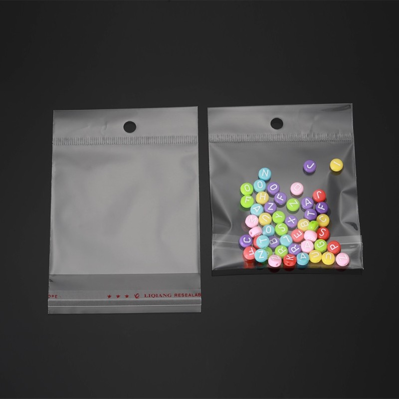 50pcs Transparent Self Sealing Poly OPP Plastic Bags Jewelry Gift Packing Self Adhesive Cookie Candy Packaging Cellophane Bag