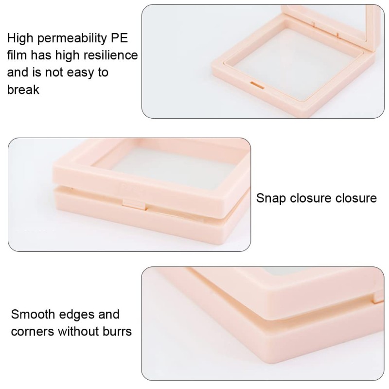 3pcs Dustproof Thin Film Jewelry Storage Box for Display Necklace Bracelet