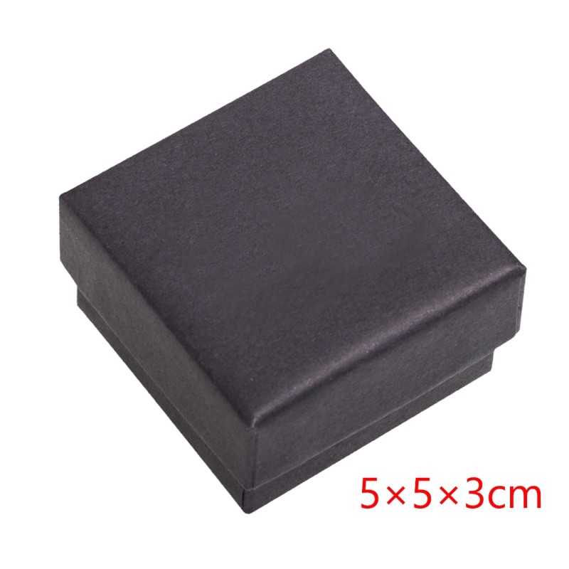 LIEBE ENGEL Fashion Jewery Organizer Box Black Rings Earrings Storage Box Small Gift Box For Rings Earrings