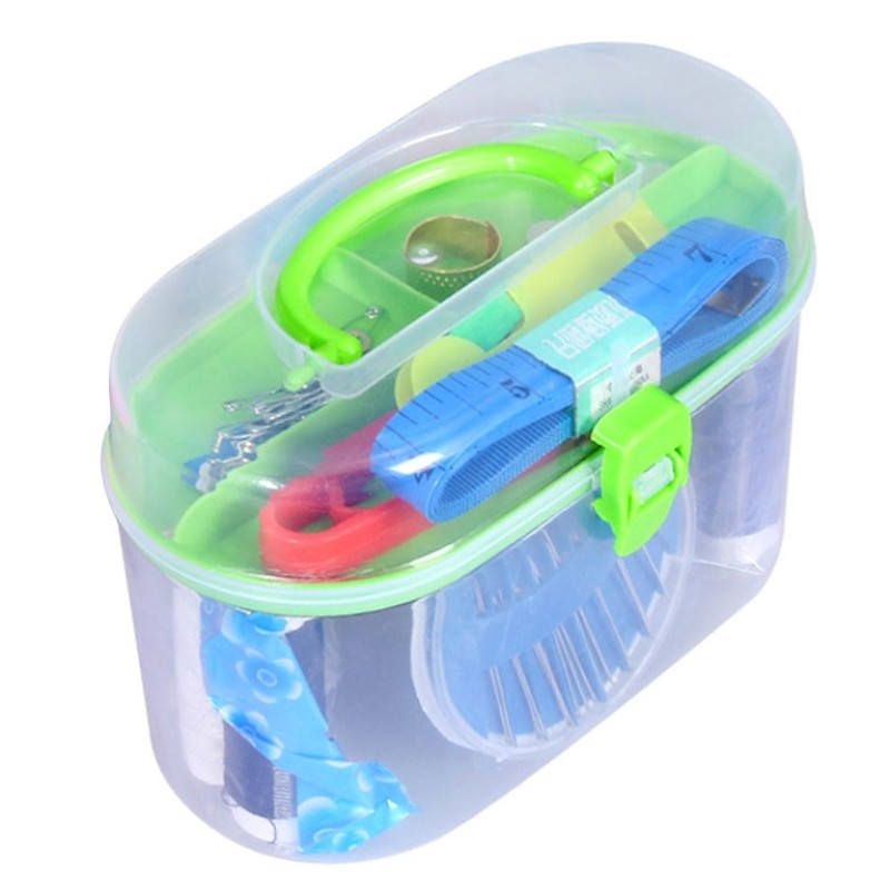 Portable Mini Manual Sewing Machine Portable Mini Travel PP Sewing Box Sewing Kits Set Cloth Fabric Handy Needlework Tool GYH