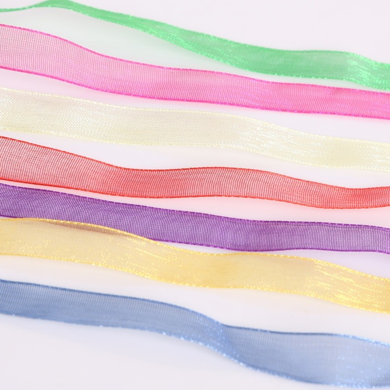 20Yard 3MM Webbing Ribbon Lace Organza Ribbon for Wedding Christmas Party Decorations DIY Bow Craft Card Gifts Wrapping Supplies
