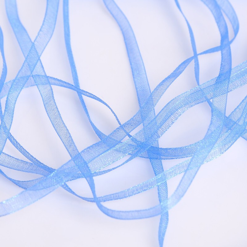 20Yard 3MM Webbing Ribbon Lace Organza Ribbon for Wedding Christmas Party Decorations DIY Bow Craft Card Gifts Wrapping Supplies