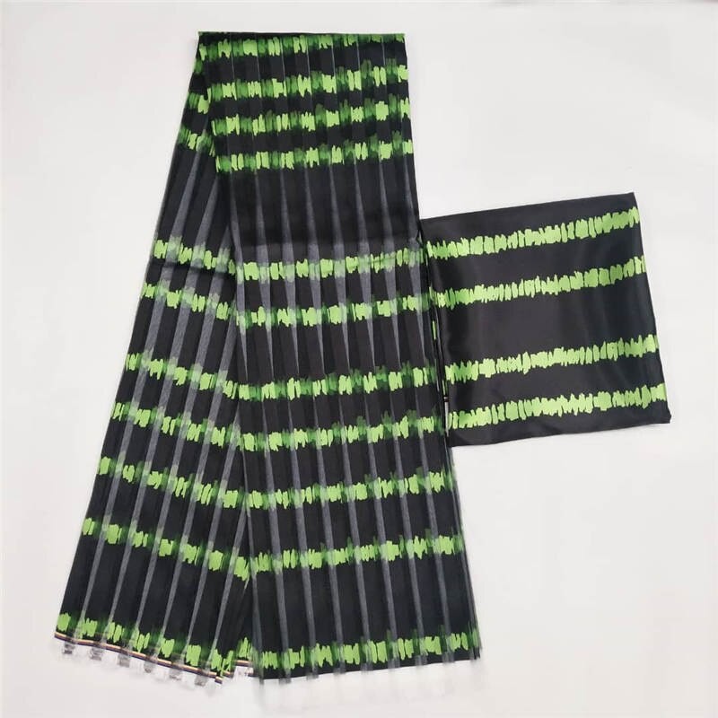 Organz silk wax fabric african fabric for dress african silk ankara Fabric high quality 2019 latest satin wax for Garme ! L70198